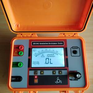เครื่องทดสอบความต้านทานฉนวนไฟฟ้าแรงสูง 10KV เมกะโอห์มมิเตอร์ เครื่องวัดแรงดันไฟฟ้า เครื่องทดสอบวงจร เมกะมิเตอร์ CJ3302 ฉนวน - Product Image 4