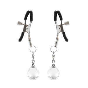 작은 전구 금/실버 금속 젖꼭지 클램프 가중 가슴 클램프 젖꼭지 자극 BDSM 성인 섹스 토이 - Product Image 1