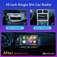 Autoradio multimédia Android de haute qualité 10,1 pouces avec écran tactile OLED DSP, WiFi intégré, CarPlay sans fil et TV