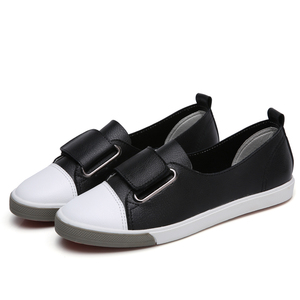 Spring Autumn Women Loafers Flats Lady Slip on White shoes Genuine Leather Casual Female Shoes - Product Image 3