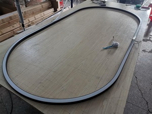 Tùy Chỉnh Kích Thước Khác Nhau Cong Hình Bầu Dục Ánh Sáng Tuyến Tính Cong LED Pedant Phù Hợp - Product Image 6