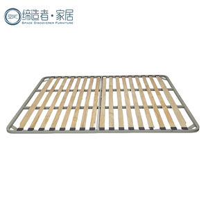 Tùy Chỉnh Kim Loại Thép Màu Chất Lượng Cao Tay Nghề Mạnh Mẽ Rắn Gỗ Thanh Hiện Đại Đầy Đủ Kích Thước Bằng Gỗ Kim Loại Nền Tảng Giường Khung - Product Image 2