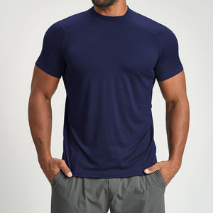 Camiseta Deportiva Básica Lisa para Hombre, Primavera-Verano, para Gimnasio, Fitness, Entrenamiento, Deportes y Running - Product Image 1