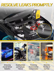 SD302 solary เครื่องตรวจจับการรั่วไหลของควันรถยนต์12V เครื่องวิเคราะห์เครื่องยนต์ - Product Image 6