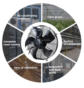 Ventilateur extracteur de haute qualité 350 mm 380 V 155 W 50 Hz, ventilateur axial à pales en alliage d'aluminium-magnésium A-Alloy - Product Image 4