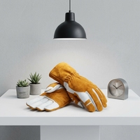 Gants de sécurité Jianlong fabriqués en Chine, en coton texturé imitation peau de mouton, 180g d'épaisseur, manchette droite 24cm, anti-piqûres, anti-vibrations