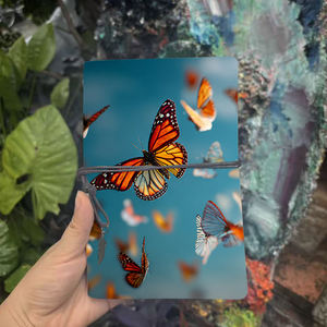 Cadeau de Pâques A6 Journal pour les superviseurs <span class=keywords><strong>d</strong></span>'<span class=keywords><strong>entrepôt</strong></span> pour soutenir la gestion des stocks avec des papillons volant dans le ciel imprimé - Product Image 2