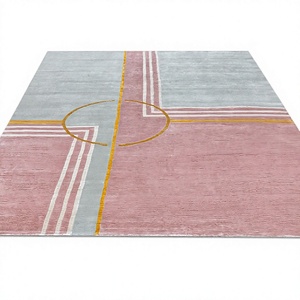 Tapis persan de luxe en laine et soie tufté à la main, grand tapis sur mesure, lavable, avec support antidérapant en PVC pour intérieurs haut de gamme - Product Image 1