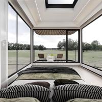 Conteneur modulaire en acier de 40 pieds inspiré de la capsule spatiale petite pièce préfabriquée maison mobile appartement pour hôtels design chinois