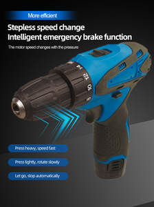 Taladro Eléctrico Inalámbrico <span class=keywords><strong>de</strong></span> 12V con Motor <span class=keywords><strong>de</strong></span> Escobillas, Velocidad Variable, 600W, Grado Industrial, Marca Pineng, Soporte OEM Personalizado - Product Image 3