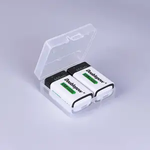 بطارية ليثيوم أيون قابلة لإعادة الشحن USB للأدوات الإلكترونية ، سعة عالية ، 650 مللي أمبير ، 9 فولت