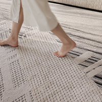 Tapis Manna 100% laine de Nouvelle-Zélande, salon, chambre, style géométrique abstrait moderne, tapis et carpettes de haute qualité, tuftés à la main