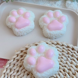 Jouets en TPR Kawaii Squishy en forme d'aliments, jouets souples à presser, jouets Squishy Taba pour enfants, Squishy Patte de Chat en Gelée - Product Image 3
