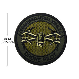 Commercio all'ingrosso Computer ricamato Drone pilota serie gancio <span class=keywords><strong>Loop</strong></span> tattico Morale patch per zaino cappelli e decorazione di abbigliamento - Product Image 3