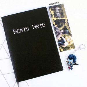 Quaderno Rilegato in Pelle PU <span class=keywords><strong>Death</strong></span> <span class=keywords><strong>Note</strong></span> 2025 da Collezione, Tema Anime, 77 Fogli, Rilegatura a Filo, Grande Formato, Nero, per Scuola - Product Image 3