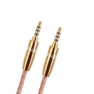 Hifi 90 grados 3,5mm <span class=keywords><strong>TRRS</strong></span> 4 polos Aux Cable Audio estéreo Hifi Audio Cable de conexión de coche Audio 3,5mm macho a 3,5mm macho - Product Image 1