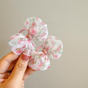 Vente en gros d'usine : Paire d'élastiques à cheveux pour enfants, style coréen, pour filles, en tissu mignon, pour le commerce extérieur transfrontalier - Product Image 4