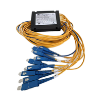 Divisor Óptico de Fibra ABS FTTH PLC 1x2 1x4 1x8 1x16 1x32 1x64 con Conectores SC y LC para Redes 4G 3G en Exteriores