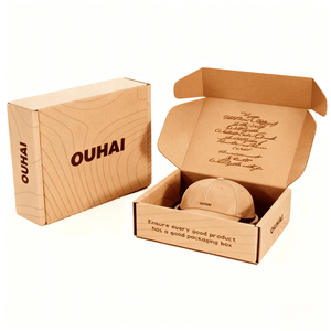 Caja de Cartón Corrugado para Empaque de Gorras de Béisbol Personalizadas, Embalaje <span class=keywords><strong>Exterior</strong></span> para Sombreros, Envío al por Mayor, Caja de Paquetería <span class=keywords><strong>Postal</strong></span> - Product Image 2