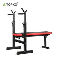 TOPKO US Warehouse Banc de musculation multifonctionnel Banc d'haltérophilie pour fitness à domicile
