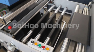 Macchina Automatica per la Produzione di Sacchetti in Polietilene/Plastica/PE per Corriere Espresso DHL con Motore PLC ad Alta Velocità Modello Baihao RF820 220/380V - Product Image 5