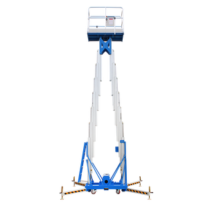 Plataforma de trabajo aéreo de mástil vertical compacta de 6-16m de aleación de aluminio eléctrica de suministro de fábrica OEM para acceso estrecho - Product Image 2