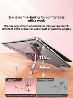 Support magnétique pliable 3 en 1 en alliage d'aluminium combiné à un bâton de selfie, support de téléphone et de tablette portable durable