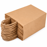 Sac de courses en papier kraft écologique pour épicerie, boulangerie, vente au détail, emballage cadeau, sac en papier brun avec impression personnalisée