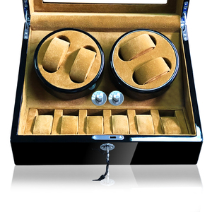 Remontoirs de <span class=keywords><strong>montre</strong></span> automatiques en bois de haute qualité 4 + 6 avec compartiments pour 10 montres boîte de montres de remontoir de haute qualité - Product Image 3