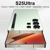 Fortement recommandé S25 Ultra 16 Go 1 To 5G 7,3 pouces 120 Hz AMOLED HD 10 cœurs 8000 mAh Double SIM Emplacement TF OTG Compatible mondial Nouvelle version