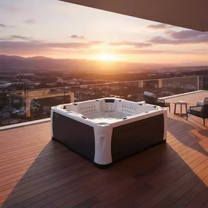 Spa de Natación Inteligente para Exteriores, Jacuzzi Híbrido, Piscina con Chorros de Masaje Ajustables Automáticamente, Calentador Eléctrico, Jacuzzis en Venta a Bajo Precio - Product Image 1