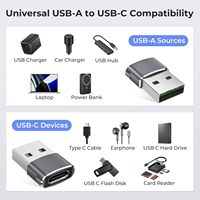 Adaptateur USB-C Convertisseur Chargeur USB C Femelle/Mâle pour iPhone 17/17e Pro Max, pour Watch S11/S10/SE, pour iPad 3