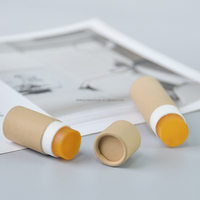 5g 12g 17g 35g 50g 61g 75g Tubes de déodorant push-up en papier kraft, contenants pour parfum solide, sticks de lotion corporelle et baumes à lèvres