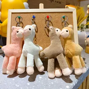 Hot Sale Small Size Cute Alpaca Animal Stuffed Plush Toys Soft Christmas Kids Gift Custom Plush Toy Keychain