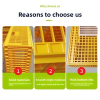 Cage de transport en plastique robuste de 1.0m de long transfrontalier pour volaille, poulet, canard, élevage, boîte de chiffre d'affaires, modèle de commerce extérieur