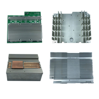 Petit échangeur de chaleur Mini plaque 30mm 40 50mm radiateur liquide en aluminium 100w refroidisseur de bloc d'eau 4 entrées Cpu bloc de refroidissement par eau