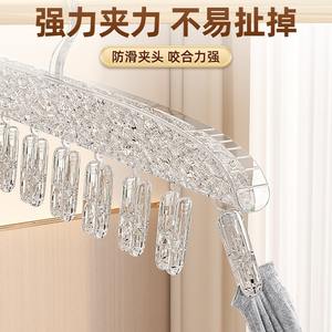 Clips de secado transparentes tipo Gullwing, 60 unidades, organizador de ropa tipo gancho que ahorra espacio para calcetines, ropa interior, sombreros, ropa de bebé y niños - Product Image 3