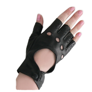 Guantes de invierno de piel de oveja auténtica para hombre, casuales, lisos, hasta la muñeca, finos, con detección táctil - Product Image 1