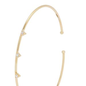 Gemnel <span class=keywords><strong>925</strong></span> Sterling Bạc Trắng Zircon Kim Cương Tối Giản Cuff Bracelet Bracelet - Product Image 2