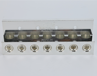 Cosses mécaniques en aluminium empilées à 4 ports homologuées cULus 750MCM-1/0awg/400 ㎡ -50 ㎡   Vis de borne AWG pour panneau électrique