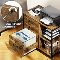 Archivador de madera de metal con enchufe y carga USB archivador de oficina