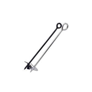 Ancrage de sol en spirale en acier inoxydable pour tente, poignée métallique de qualité industrielle, utilisation toutes saisons pour le camping en extérieur - Product Image 1
