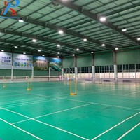 Structure en acier, cadre métallique galvanisé haute résistance, terrain de badminton intérieur/extérieur, terrain de volley-ball, terrain de tennis, sports