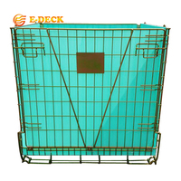 Cage pliable en acier pour stockage industriel lourd, personnalisable, pour préformes PET et bouteilles