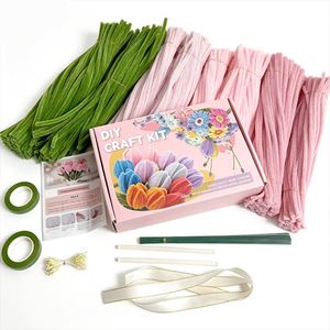 ลวดเชนิลล์ DIY สำหรับทำของประดิษฐ์ ของเล่นเสริมพัฒนาการ งานฝีมือ วัสดุศิลปะ - Product Image 4