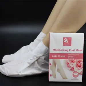 Custom label whitening korea baby moisture foot mask supplier on amazon foot peeling pack make foot smoothing