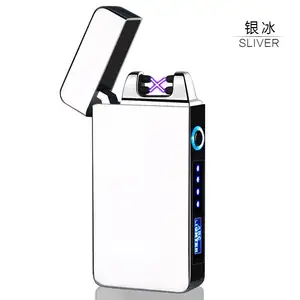 Briquet en Arc électrique X, allume-cigare électrique USB Rechargeable avec affichage LED