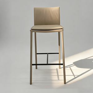 Stainless Steel Square Custom <b>Leather</b> Brand Modern Industrial Outdoor <b>Bar</b> Chair for Hotel Restaurant Seating Area Wholesale - Product Image 6