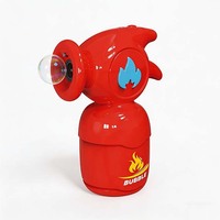 Machine à bulles électrique en forme de poteau d'incendie pour enfants, jouet à bulles automatique avec lumière, cadeau pour fêtes en extérieur