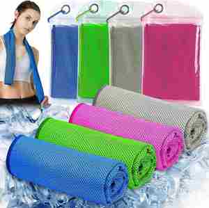 Toalla Deportiva de Microfibra Personalizada, de Secado Rápido, Transpirable, Absorbente de Sudor, Enfriadora, de Color Sólido, Ideal para Fitness - Product Image 1